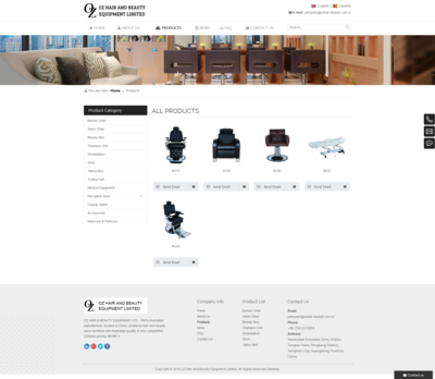 多語種外貿(mào)網(wǎng)站建設(shè)案例 廣東美容美發(fā)家具行業(yè)的全球拓展之路